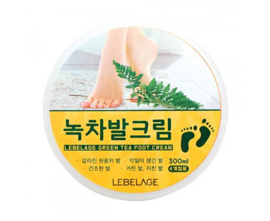 Lebelage Green Tea Foot Cream - Крем для ног с экстрактом зеленого чая 300 мл, Объём: 300 мл