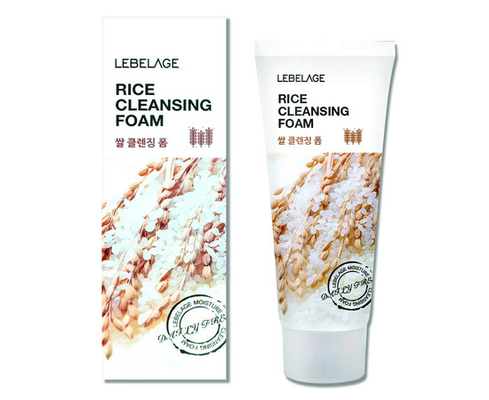 Lebelage Rice Cleansing Foam - Пенка для умывания с экстрактом риса 100 мл, Объём: 100 мл