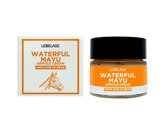 Lebelage Waterful Mayu Ampule Cream - Ампульный крем увлажняющий с лошадиным маслом 70 мл, Объём: 70 мл