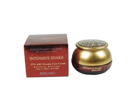 Bergamo Intensive Snake Syn-ake Wrinkle Care Cream - Крем с петидом syn-ake антивозрастной 50 гр, Объём: 50 гр