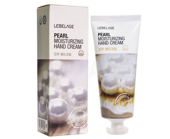 Lebelage Pearl Moisturizing Hand Cream - Крем для рук увлажняющий с жемчужной пудрой 100 мл, Объём: 100 мл