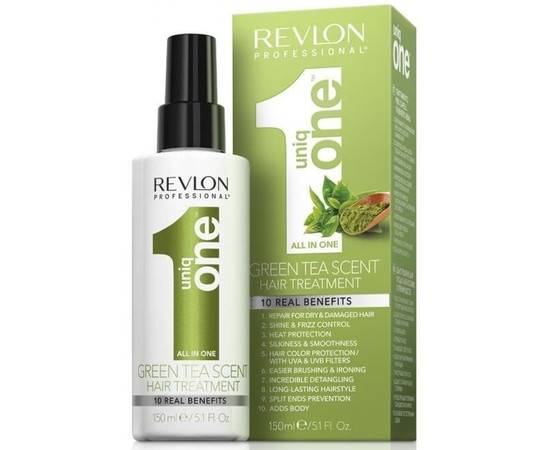 Revlon Uniq One - Спрей маска с ароматом зелёного чая 10 в 1 150 мл, Объём: 150 мл