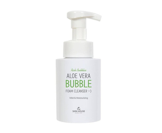 The Skin House Aloe Vera Bubble Foam Cleanser - Пенка для умывания с экстрактом алоэ 300 мл, Объём: 300 мл