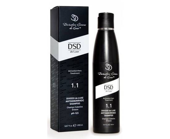 DSD De Luxe Antiseborrheic treatment Shampoo № 1.1 - Антисеборейный шампунь Диксидокс Де Люкс 200 мл, Объём: 200 мл