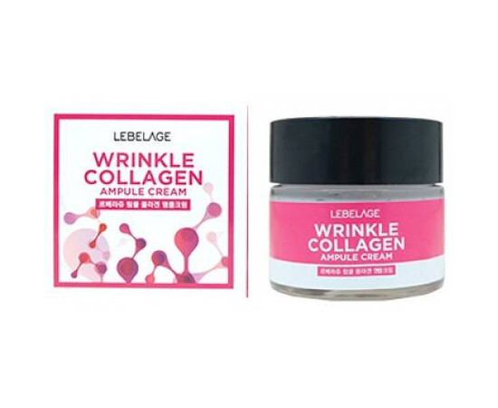 Lebelage Wrinkle Collagen Ampule Cream - Ампульный крем антивозрастной с коллагеном 70 мл, Объём: 70 мл