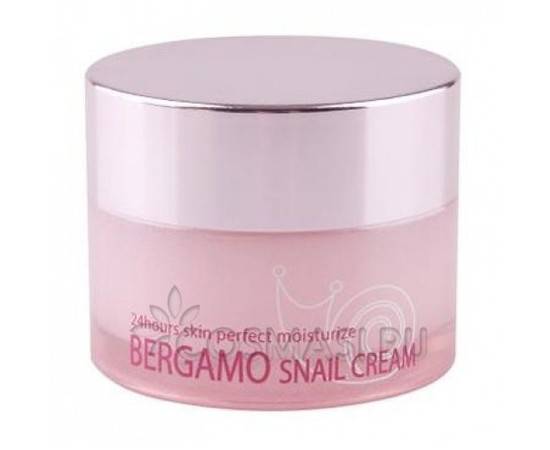 Bergamo Snail Cream - Крем с муцином улитки 50 гр, Объём: 50 гр