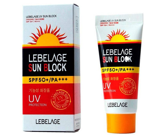 Lebelage UV Sun Block SPF 50+/PA+++ - Солнцезащитный крем для лица SPF50+/ PA+++ 70 мл, Объём: 70 мл