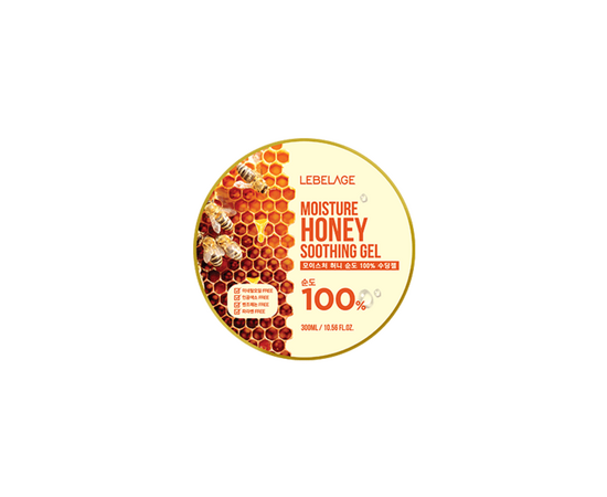 Lebelage Moisture Honey Purity 100% Soothing Gel - Увлажняющий успокаивающий гель с экстрактом мёда 300 мл, Объём: 300 мл