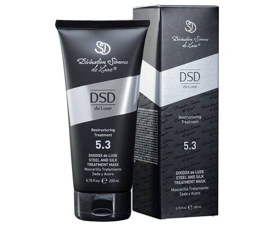 DSD Dixidox de Luxe steel and silk treatment mask № 5.3 - Восстанавливающая маска Сталь и шелк Диксидокс Де Люкс 200 мл, Объём: 200 мл