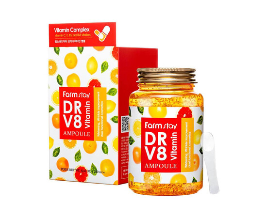 FarmStay DR-V8 Vitamin Ampoule - Ампульная сыворотка с витаминами 250 мл, Объём: 250 мл