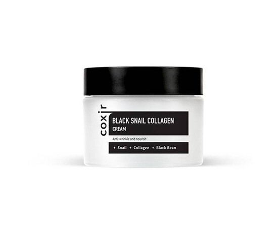 COXIR Black Snail Collagen Cream - Крем против морщин с коллагеном и муцином черной улитки 50 мл, Объём: 50 мл