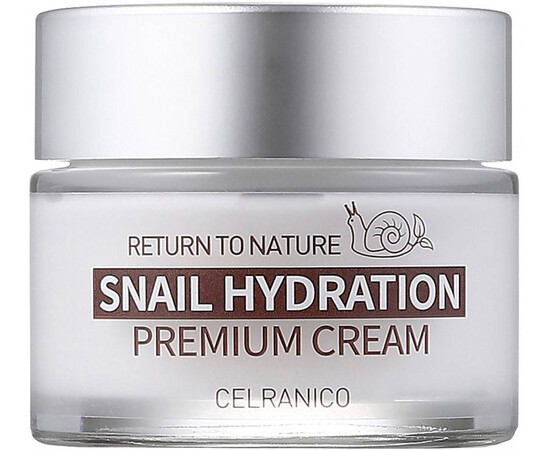 CELRANICO Return To Nature Snail Hydration Premium Cream - Крем для лица с муцином улитки 50 мл, Объём: 50 мл