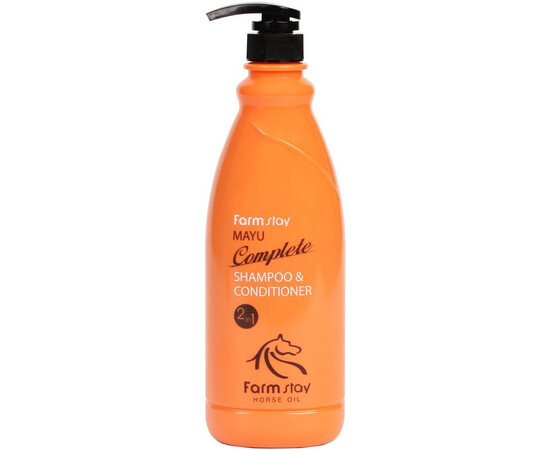 FarmStay Mayu Complete Shampoo Conditioner - Шампунь-кондиционер с лошадиным маслом 1000 мл, Объём: 1000 мл