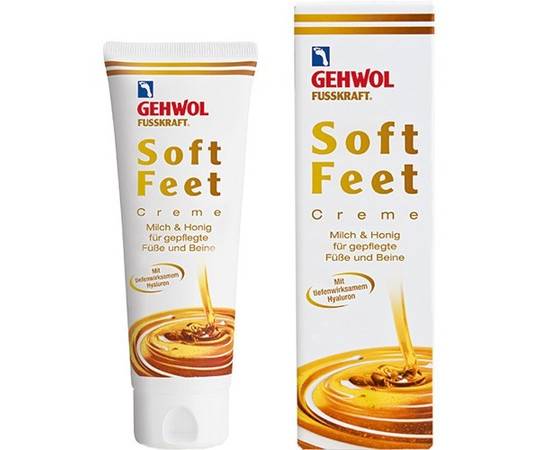Gehwol Soft Feet Cream - Шелковый крем Молоко и мёд с гиалуроновой кислотой 125 мл