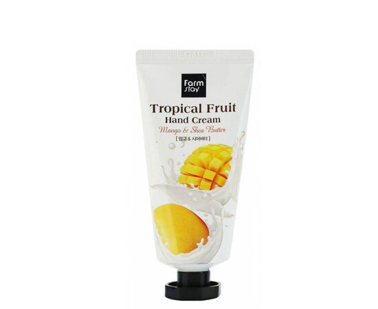 FarmStay Tropical Fruit Hand Cream Mango Shea Butter - Крем для рук "Тропические фрукты" с манго и маслом ши 50 мл, Объём: 50 мл