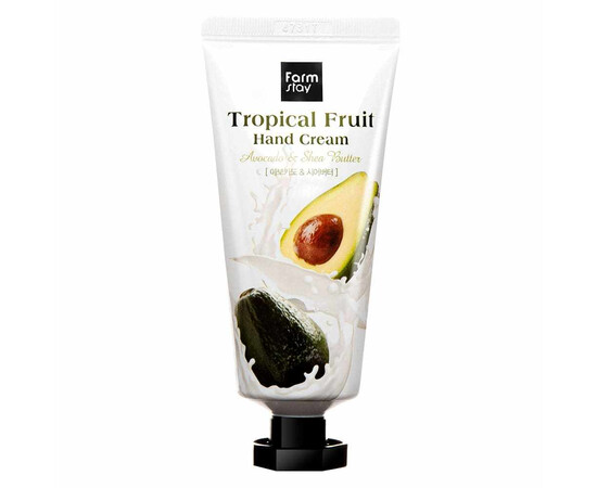 FarmStay Tropical Fruit Hand Cream Avocado Shea Butter - Крем для рук "Тропические фрукты" с авокадо и маслом ши 50 мл, Объём: 50 мл