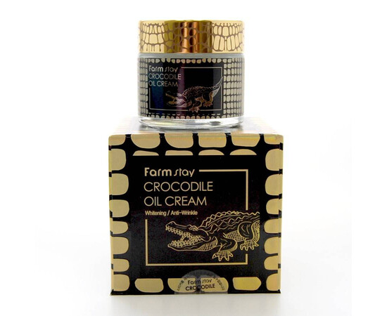 FarmStay Crocodile Oil Cream - Крем для лица с жиром крокодила 70 гр, Объём: 70 гр