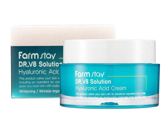 FarmStay Dr-V8 Solution Hyaluronic Acid Cream - Крем с гиалуроновой кислотой 50 мл, Объём: 50 мл