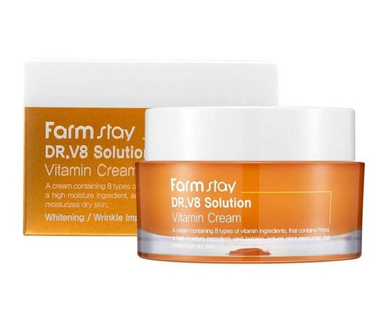 FarmStay Dr-V8 Solution Vitamin Cream - Крем с витаминами 50 мл, Объём: 50 мл