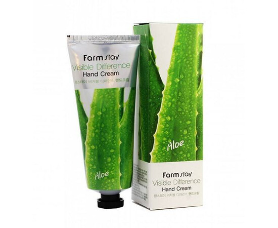 FarmStay Visible Difference Hand Cream Aloe - Крем для рук с экстрактом алоэ 100 мл, Объём: 100 мл