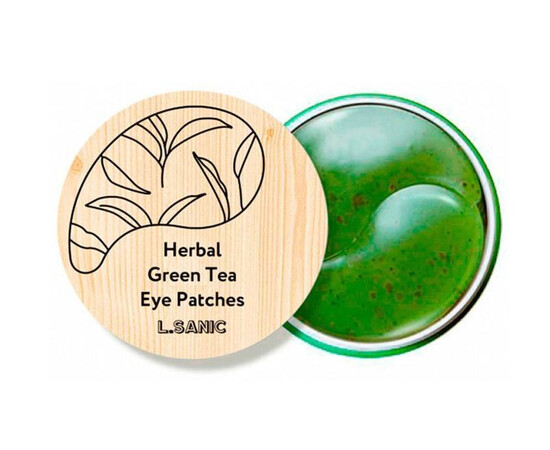 L.SANIC Herbal Green Tea Hydrogel Eye Patches - Гидрогелевые патчи с экстрактом зеленого чая 60 шт