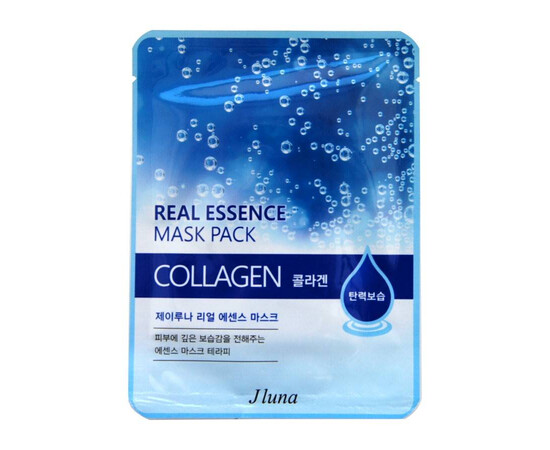 JUNO JLuna Real Essence Mask Pack Collagen - Тканевая маска с коллагеном 25 мл, Объём: 25 мл