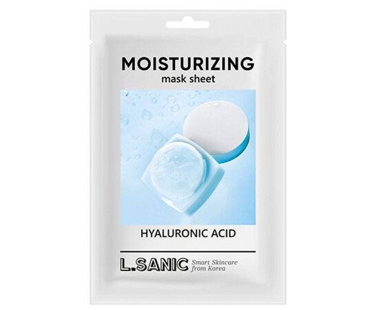 L.SANIC Hyaluronic Acid Moisturizing Mask Sheet - Увлажняющая тканевая маска с гиалуроновой кислотой 25 мл, Объём: 25 мл