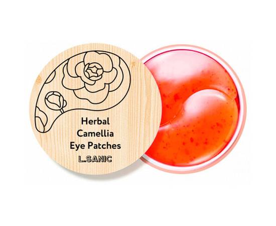 L.SANIC Herbal Camellia Hydrogel Eye Patches - Гидрогелевые патчи с экстрактом камелии 60 шт, Объём: 60 шт