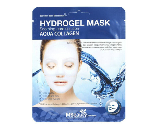 MBeauty Aqua Collagen Hydrogel Mask - Успокаивающая увлажняющая гидрогелевая маска с коллагеном 25 гр, Объём: 25 гр