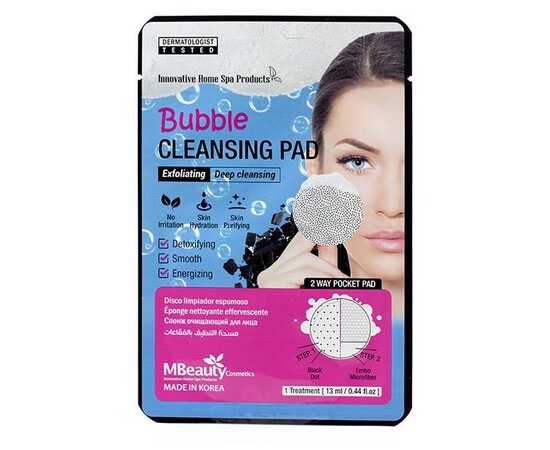 MBeauty Bubble Cleansing Pad - Пенящаяся очищающая подушечка для лица 1 шт, Объём: 1 шт