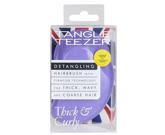 Tangle Teezer Thick Curly Lilac Fondant  - Домашняя расческа сиреневая, изображение 4