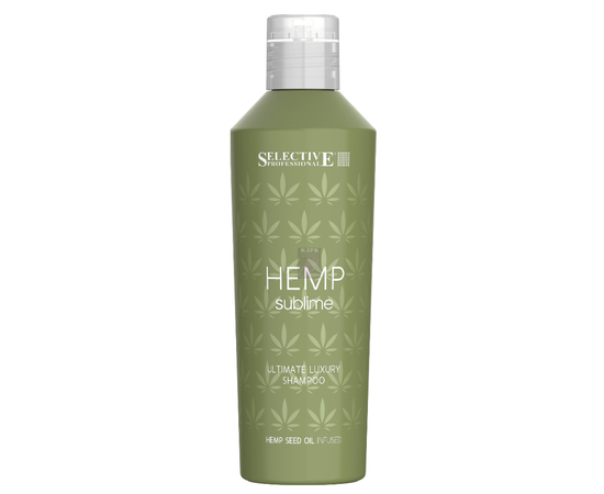 Selective Hemp Sublime Shampoo - Шампунь увлажняющий для сухих и поврежденных волос 1000 мл, Объём: 1000 мл