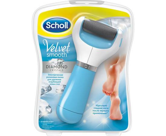 Scholl Velvet Smooth - Электрическая роликовая пилка для стоп