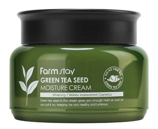 FarmStay Green Tea Seed Moisture Cream - Увлажняющий крем с семенами зеленого чая 100 мл, Объём: 100 мл