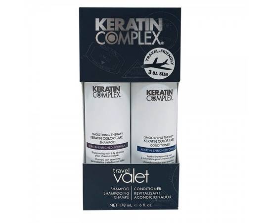 Keratin Complex Travel Valets Color Care (Shampoo/Conditioner) - Дорожный набор "Гладкость окрашенных волос" 2 поз., Набор: 2 поз.
