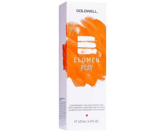 Goldwell Elumen Play @ORANGE - Полуперманентный краситель (сочный оранжевый) 120 мл, изображение 2