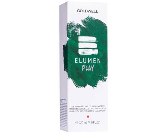 Goldwell Elumen Play @GREEN  - Полуперманентный краситель (тропический зеленый) 120 мл, изображение 2
