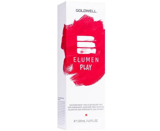 Goldwell Elumen Play @RED - Полуперманентный краситель (огненно-красный) 120 мл, изображение 2
