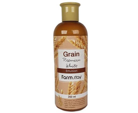 FarmStay Grain Premium White Tone - Выравнивающий тонер с экстрактом ростков пшеницы 350 мл, Объём: 350 мл