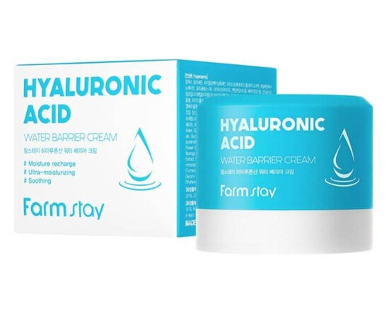 FarmStay Hyaluronic Acid Water Barrier Cream - Увлажняющий защитный крем с гиалуроновой кислотой 120 мл, Объём: 120 мл