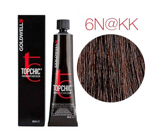 Goldwell Topchic Eluminated 6N@KK - темный блонд с интенсивно-медным сиянием (медный пепел) 60 мл (тюбик), Объём: 60 мл (тюбик)