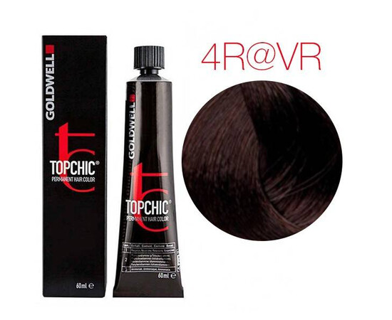 Goldwell Topchic Eluminated 4R@VR - темно-коричневый красно-фиолетовый 60 мл (тюбик), Объём: 60 мл (тюбик)