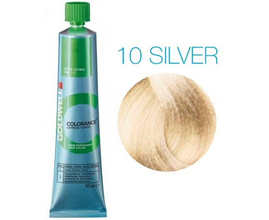 Goldwell Colorance Express Tonning 10 SILVER - кристальный экстра блонд 60 мл (тюбик), Объём: 60 мл (тюбик)