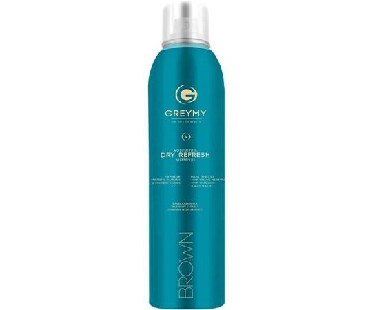 Greymy Volumizing Dry Refresh Shampoo (Brown) -  Сухой шампунь для темных волос 150 мл, Объём: 150 мл