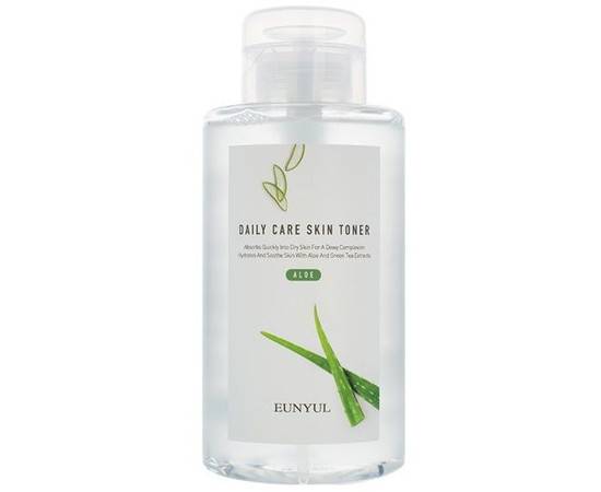 EUNYUL Daily Care Aloe Skin Toner - Успокаивающий тонер с экстрактом алоэ 500 мл, Объём: 500 мл