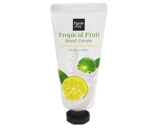 FarmStay Tropical Fruit Hand Cream Calamansi Shea Butter - Крем для рук "Тропические фрукты" с экстрактом каламанси и маслом ши 50 мл, Объём: 50 мл