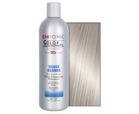 Chi Ionic Color Illuminate Shampoo Silver Blonde - Шампунь оттеночный Серебряный Блонд 739 мл, Объём: 739 мл