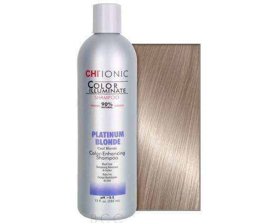 Chi Ionic Color Illuminate Shampoo Platinum Blonde - Шампунь оттеночный Платиновый Блонд 355 мл, Объём: 355 мл