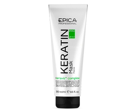 Epica Professional Keratin Pro Mask - Маска для реконструкции и глубокого восстановления волос 1000 мл, Объём: 1000 мл