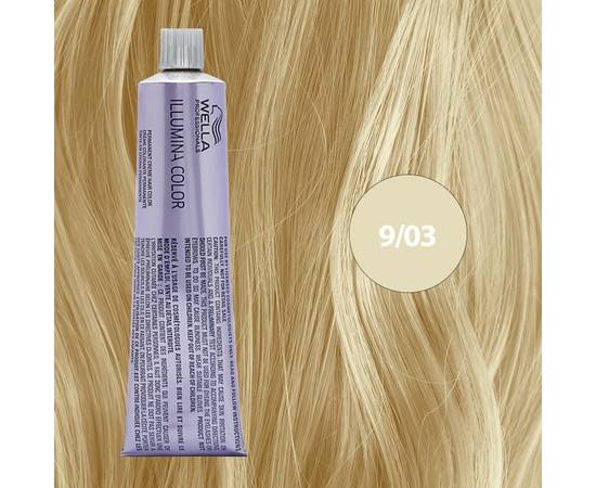Wella Professional Illumina Color 9/03 яркий блондин натуральный золотистый 60 мл